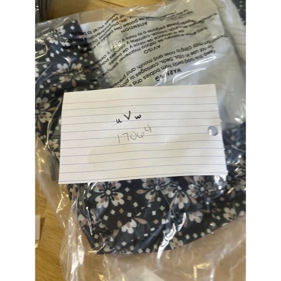 Ann Taylor shirt blouse top women's medium black with white floral pattern layer - Picture 14 of 14